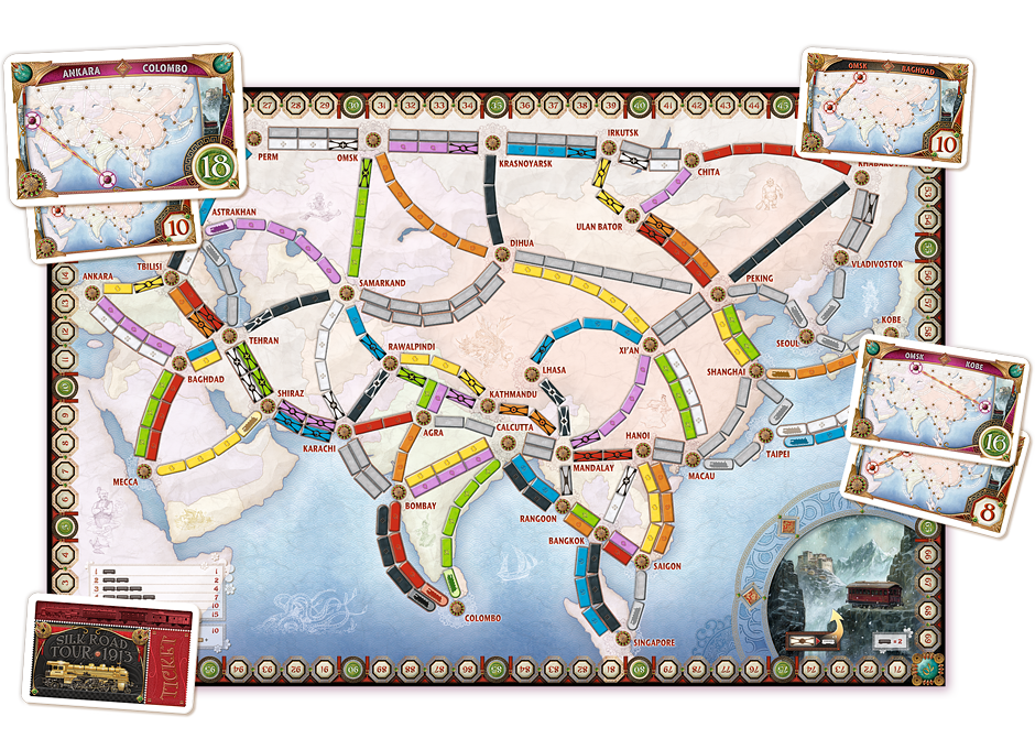 Ticket to Ride Map Collection Volume 1 Asia
