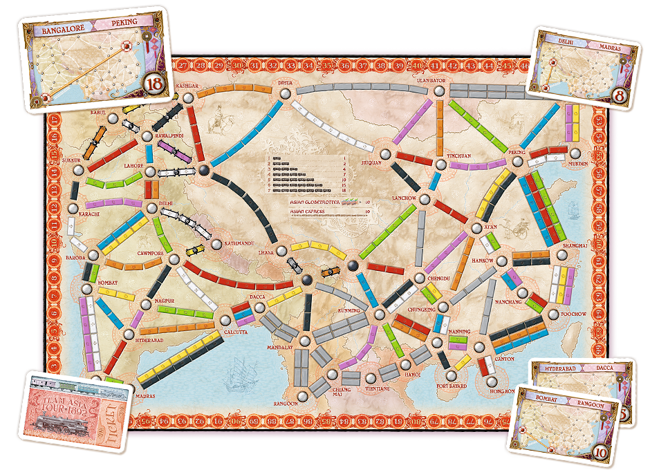 Ticket to Ride Map Collection Volume 1 Asia