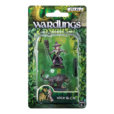 Painted Minis: Wardlings: W03: Girl Witch & Witch`s Cat