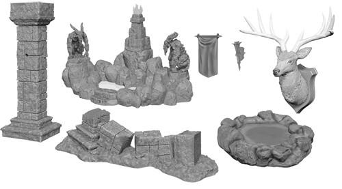 Unpainted Minis: W11: WZK: Pools & Pillars