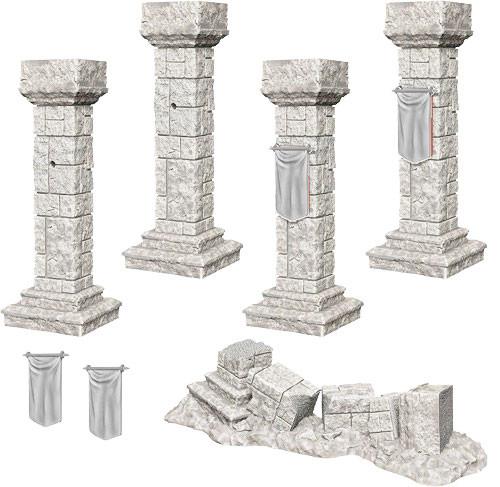 Unpainted Minis: W11: WZK: Pillars & Banners