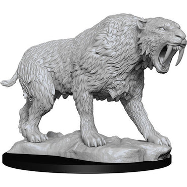 Unpainted Minis: W14: D&D: Saber-Toothed Tiger