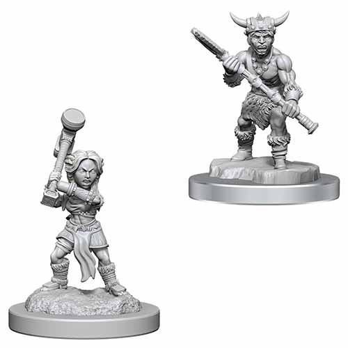 Unpainted Minis: W18: D&D: Halfling Barbarians